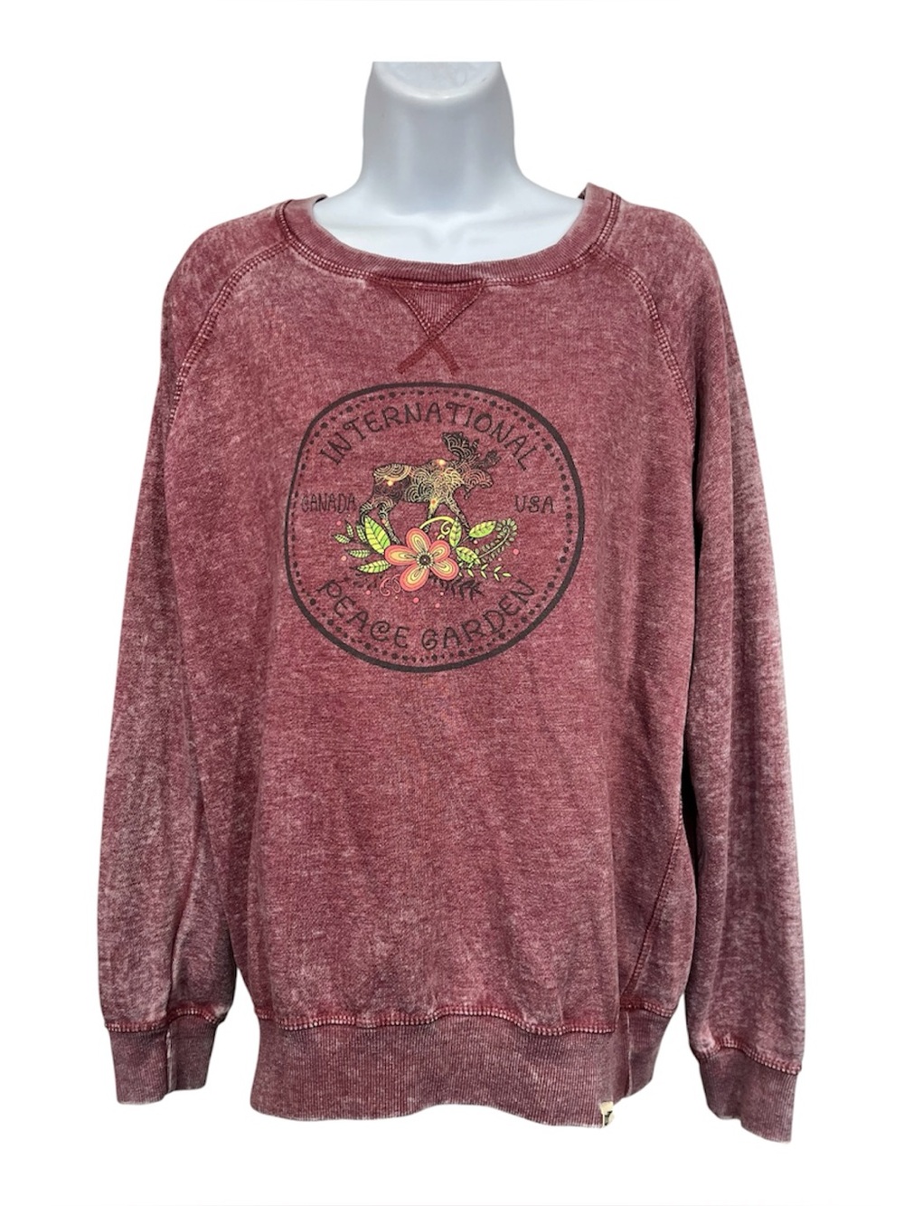 Blue 84 Peace Garden sweatshirt size large